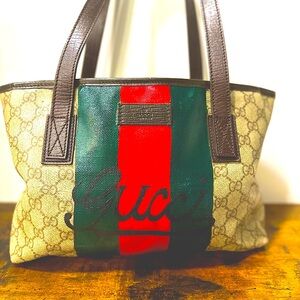 🔥GUCCI TOTE CUSTOMIZED💯🎄AUTHENTIC